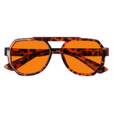 Blue Light Blocking Orange Metalless Pilot Glasses NR2309-B98 (100%) from eyekeeper