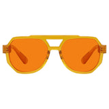 Blue Light Blocking Orange Metalless Pilot Glasses NR2309-B98 (100%) from eyekeeper