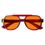 Blue Light Blocking Orange Metalless Pilot Glasses NR2309-B98 (100%) from eyekeeper