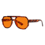 Blue Light Blocking Orange Metalless Pilot Glasses NR2309-B98 (100%) from eyekeeper