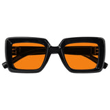 Blue Light Blocking Orange Thick Frame Screwless Eyewear NR2101-B98 (100%) from eyekeeper