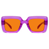 Blue Light Blocking Orange Thick Frame Screwless Eyewear NR2101-B98 (100%) from eyekeeper