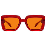 Blue Light Blocking Orange Thick Frame Screwless Eyewear NR2101-B98 (100%) from eyekeeper