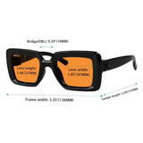 Blue Light Blocking Orange Thick Frame Screwless Eyewear NR2101-B98 (100%) from eyekeeper