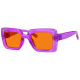 Blue Light Blocking Orange Thick Frame Screwless Eyewear NR2101-B98 (100%) from eyekeeper