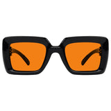 Blue Light Blocking Orange Thick Frame Screwless Eyewear NR2101-B98 (100%) from eyekeeper