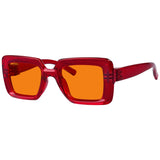 Blue Light Blocking Orange Thick Frame Screwless Eyewear NR2101-B98 (100%) from eyekeeper