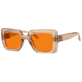 Blue Light Blocking Orange Thick Frame Screwless Eyewear NR2101-B98 (100%) from eyekeeper
