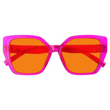Blue Light Blocking Oversized Nighttime Screwless Glasses R2314-B98 (100%) from eyekeeper