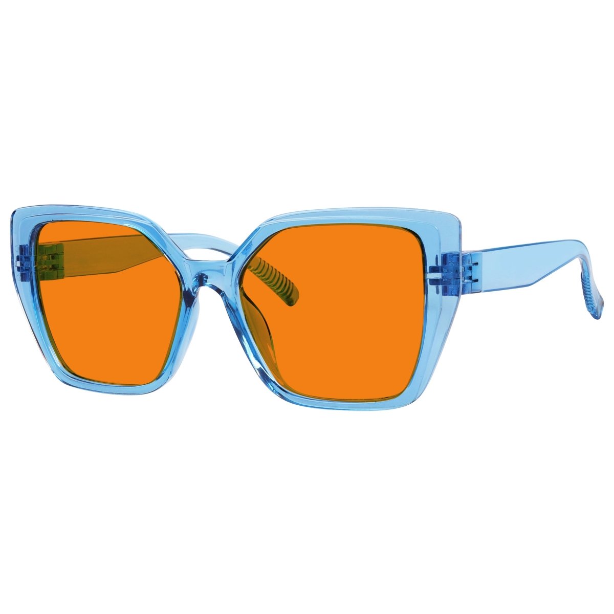 Blue Light Blocking Oversized Nighttime Screwless Glasses R2314-B98 (100%) from eyekeeper