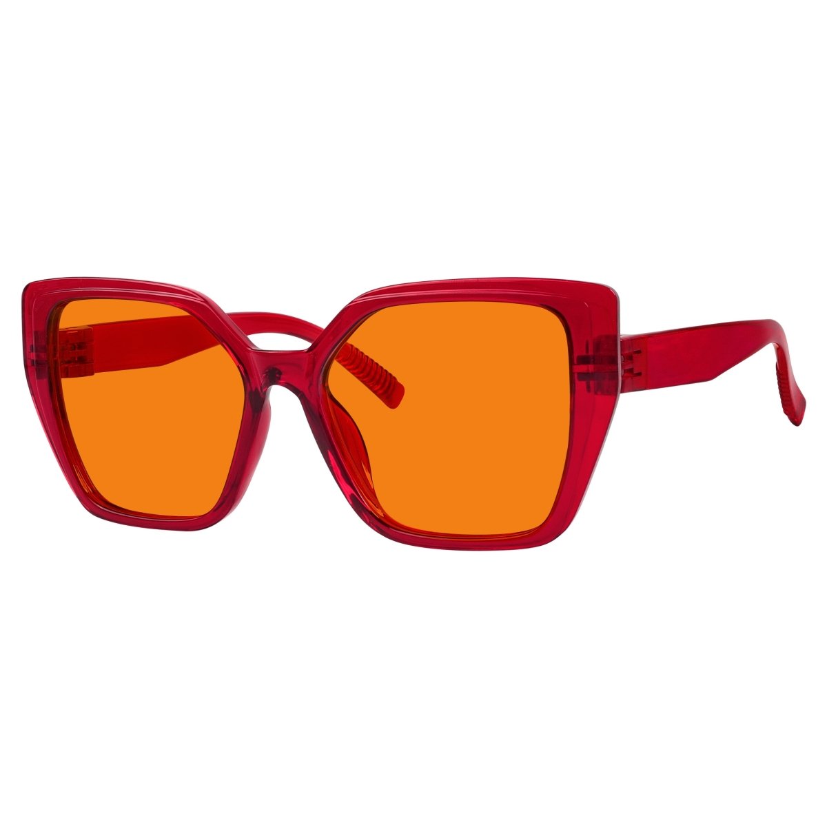 Blue Light Blocking Oversized Nighttime Screwless Glasses R2314-B98 (100%) from eyekeeper