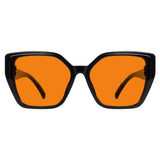 Blue Light Blocking Oversized Nighttime Screwless Glasses R2314-B98 (100%) from eyekeeper