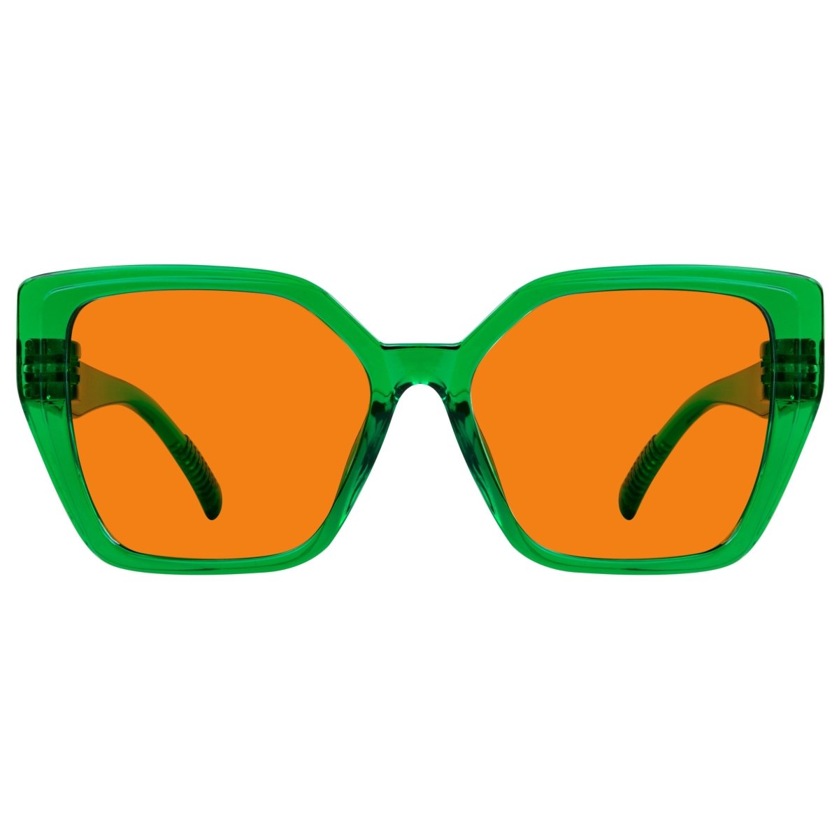 Blue Light Blocking Oversized Nighttime Screwless Glasses R2314-B98 (100%) from eyekeeper