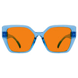 Blue Light Blocking Oversized Nighttime Screwless Glasses R2314-B98 (100%) from eyekeeper
