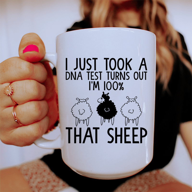 That Sheep Ceramic Mug 15 oz (100%) from Peachy Sunday