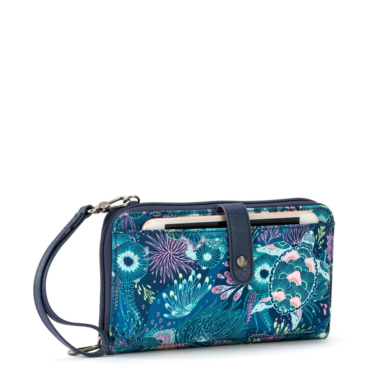 Smartphone Wallet - EcoTwill - Royal Blue Seascape from The Sak
