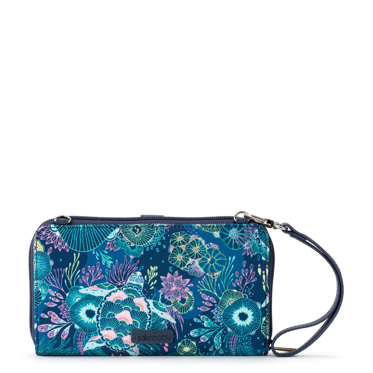 Smartphone Wallet - EcoTwill - Royal Blue Seascape from The Sak