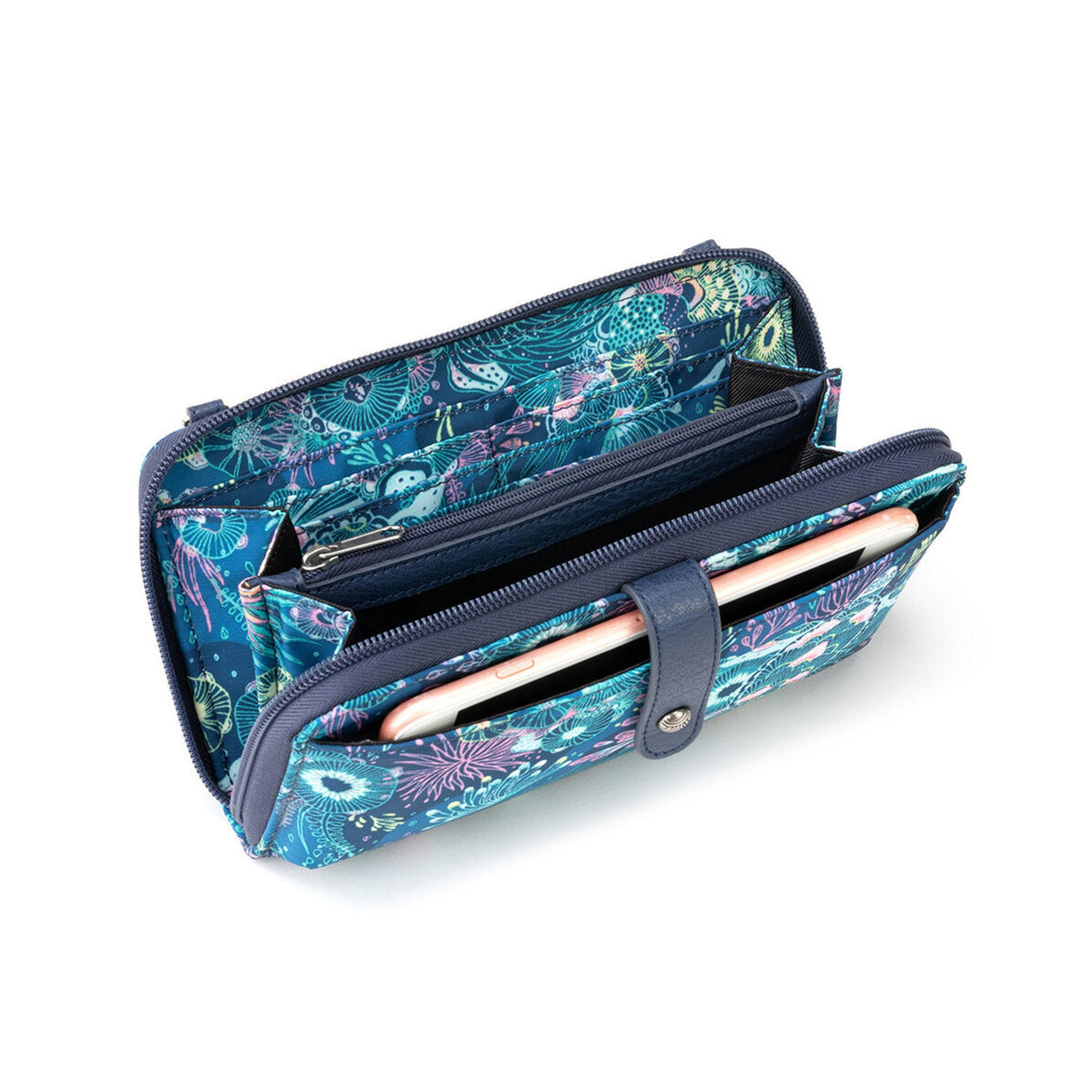 Smartphone Wallet - EcoTwill - Royal Blue Seascape from The Sak
