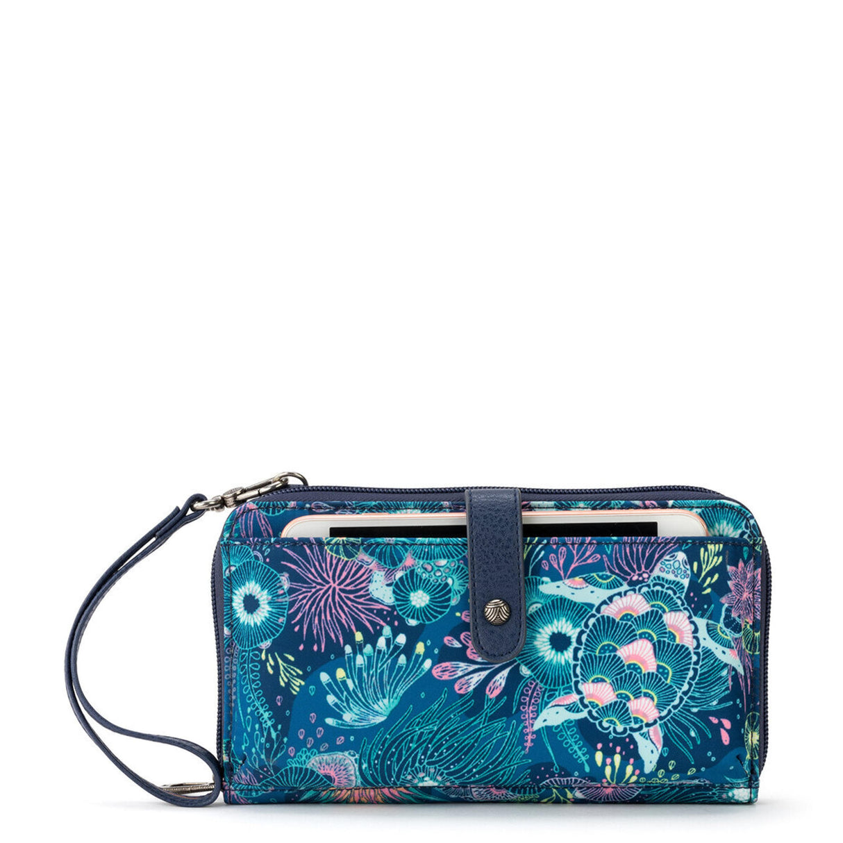 Smartphone Wallet - EcoTwill - Royal Blue Seascape from The Sak