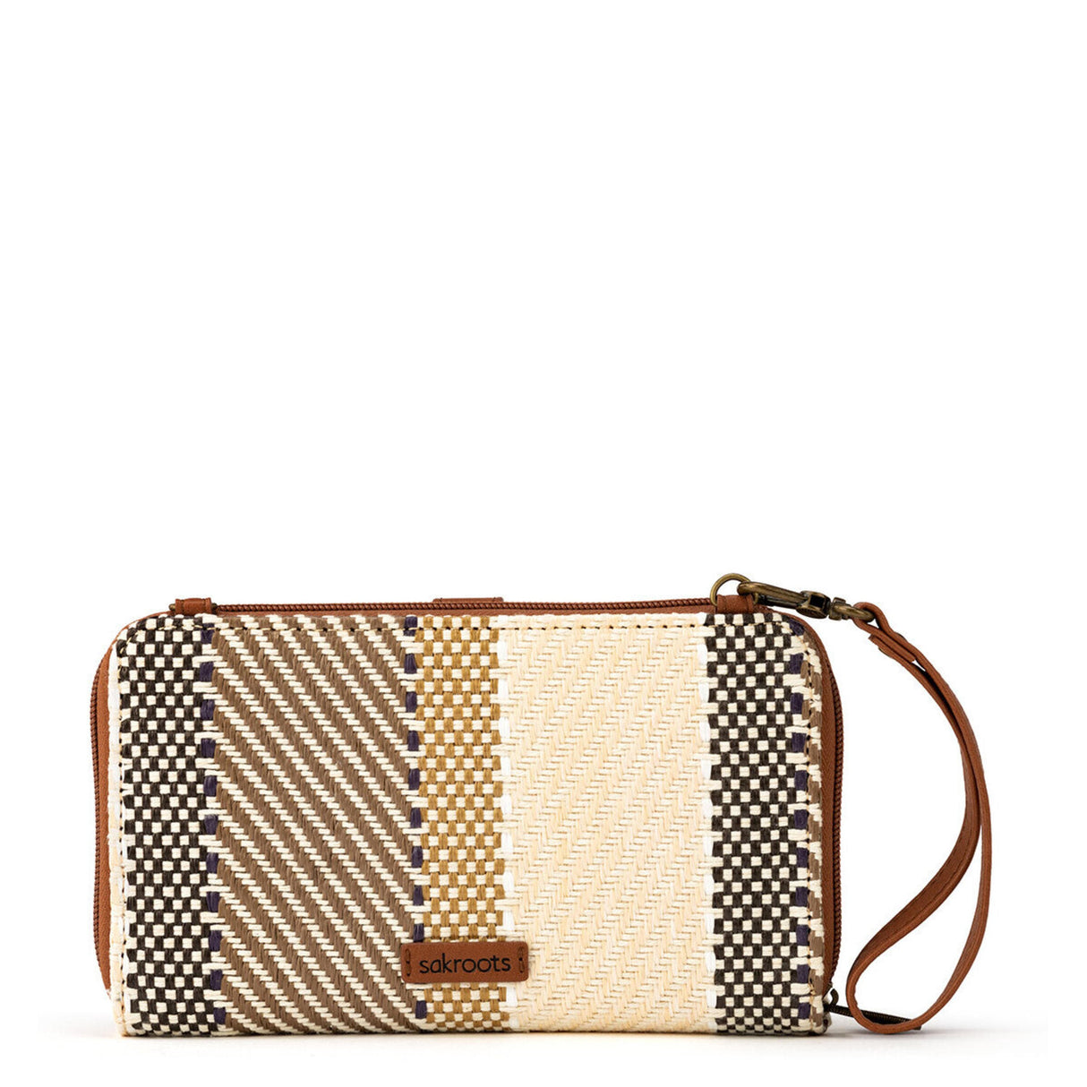Smartphone Wallet - Straw - Tobacco Batik World Woven from The Sak