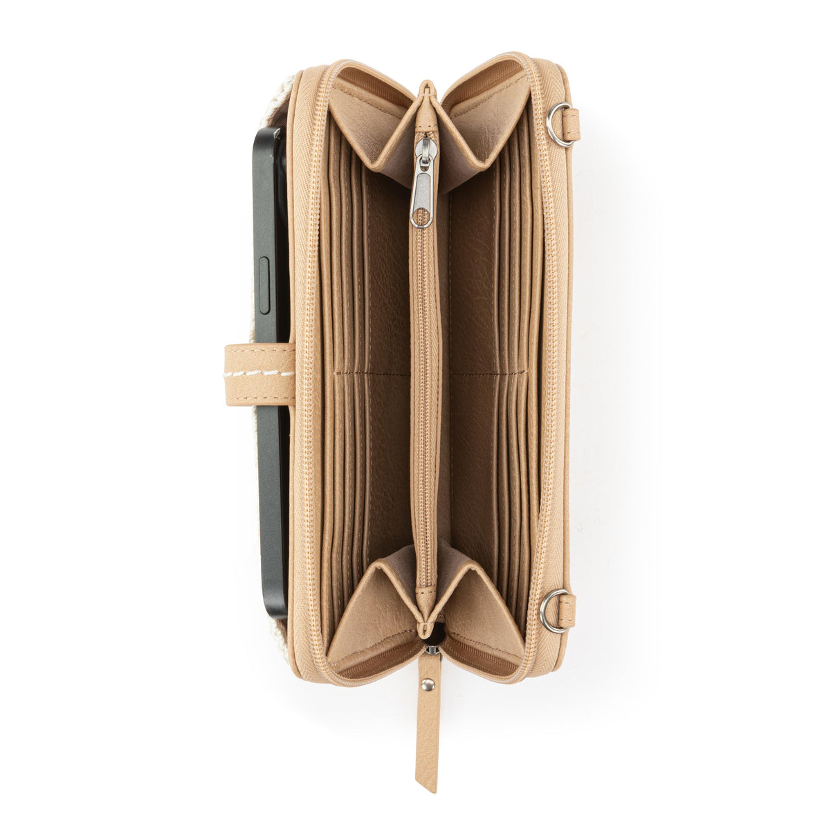 Iris Smartphone Wallet - Hand Crochet - Natural Medallion from The Sak