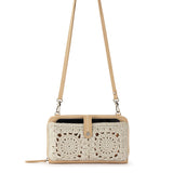 Iris Smartphone Wallet - Hand Crochet - Natural Medallion from The Sak