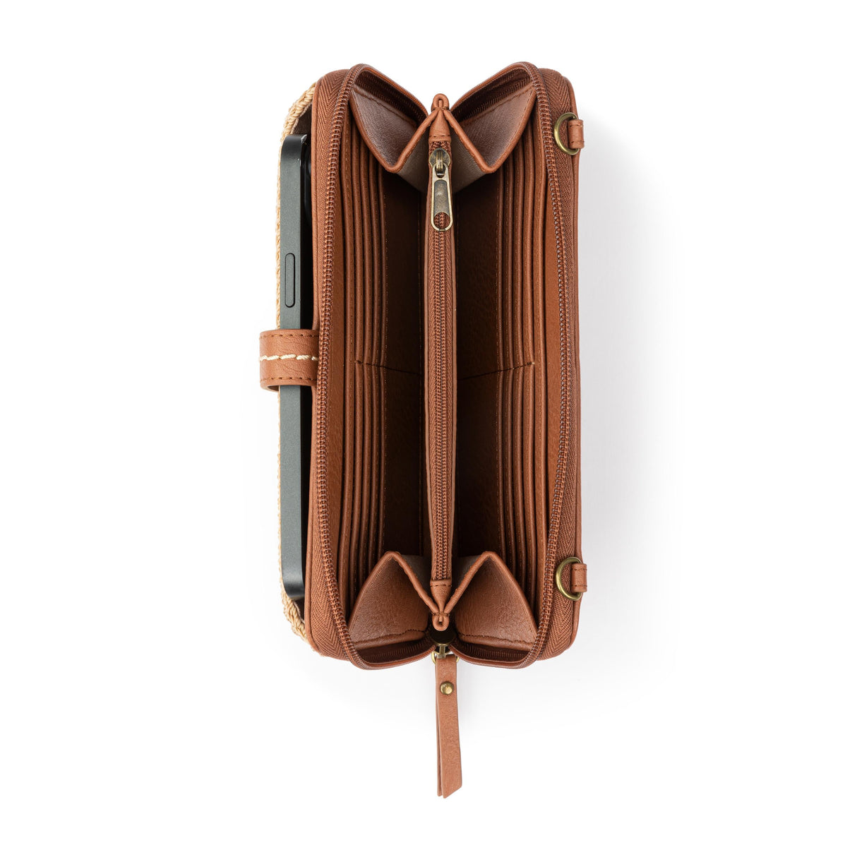Iris Smartphone Wallet - Hand Crochet - Bamboo Medallion from The Sak