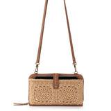 Iris Smartphone Wallet - Hand Crochet - Bamboo Medallion from The Sak