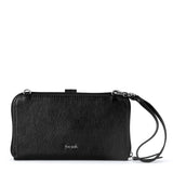 Iris Smartphone Wallet - Leather - Black Leaf Embossed from The Sak