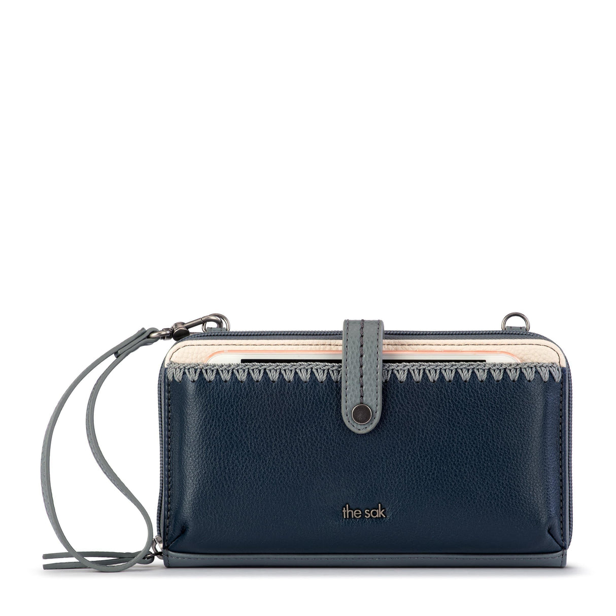 Iris Smartphone Wallet - Leather - Dusty Blue Block from The Sak