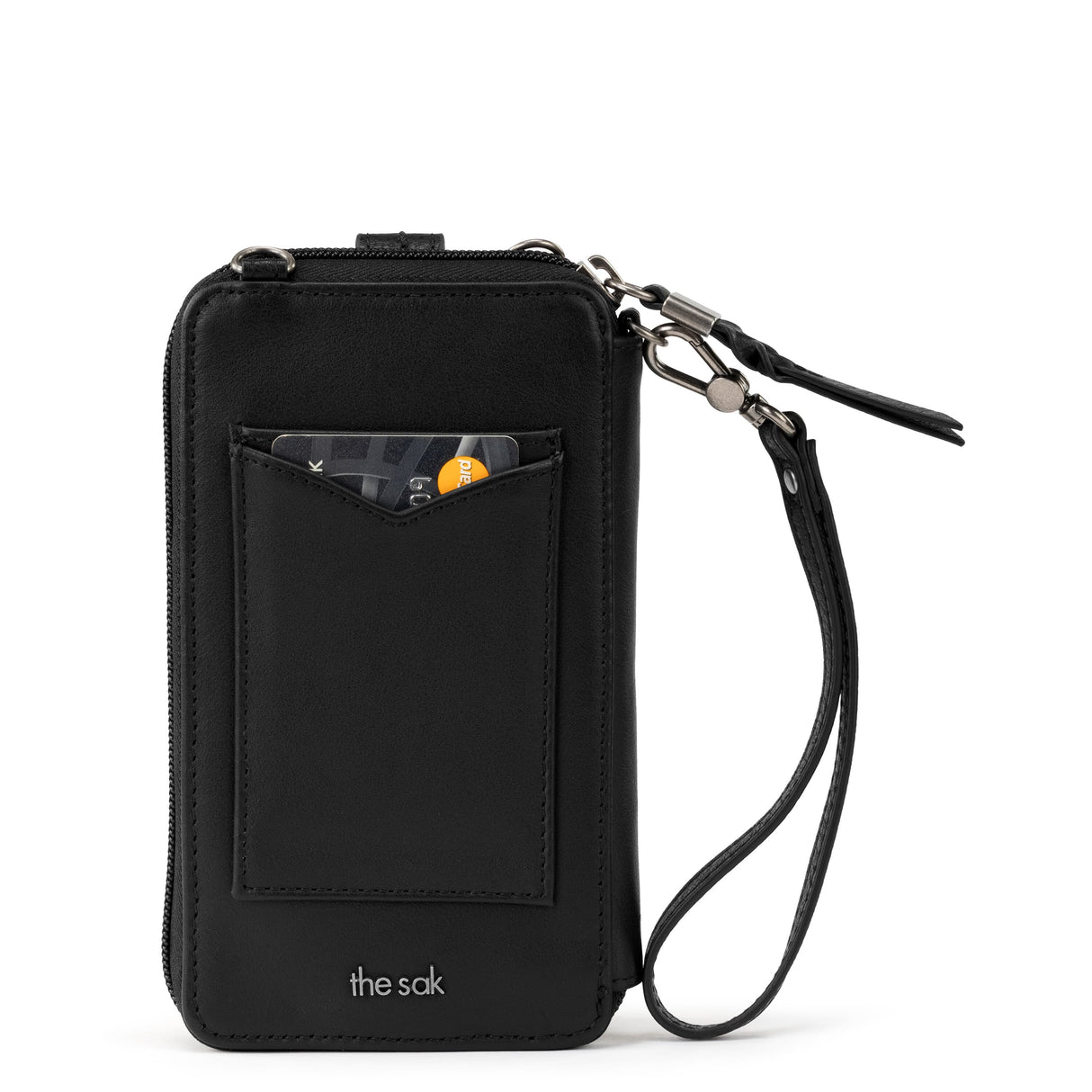 Silverlake Smartphone Wallet - Leather - Black Floral Embossed from The Sak