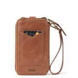 Silverlake Smartphone Wallet - Leather - Tobacco Floral Embossed from The Sak