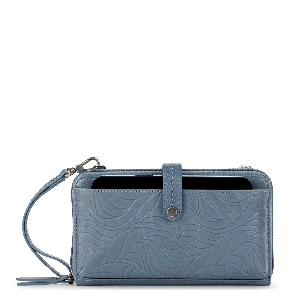 Iris Smartphone Wallet - Leather - Maritime Wave Embossed from The Sak