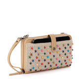 Iris Smartphone Wallet - Hand Crochet - Ecru Multi Beads from The Sak