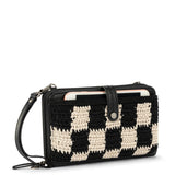 Iris Smartphone Wallet - Hand Crochet - Black Check from The Sak