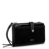 Iris Smartphone Wallet - Leather - Black Suede Block from The Sak