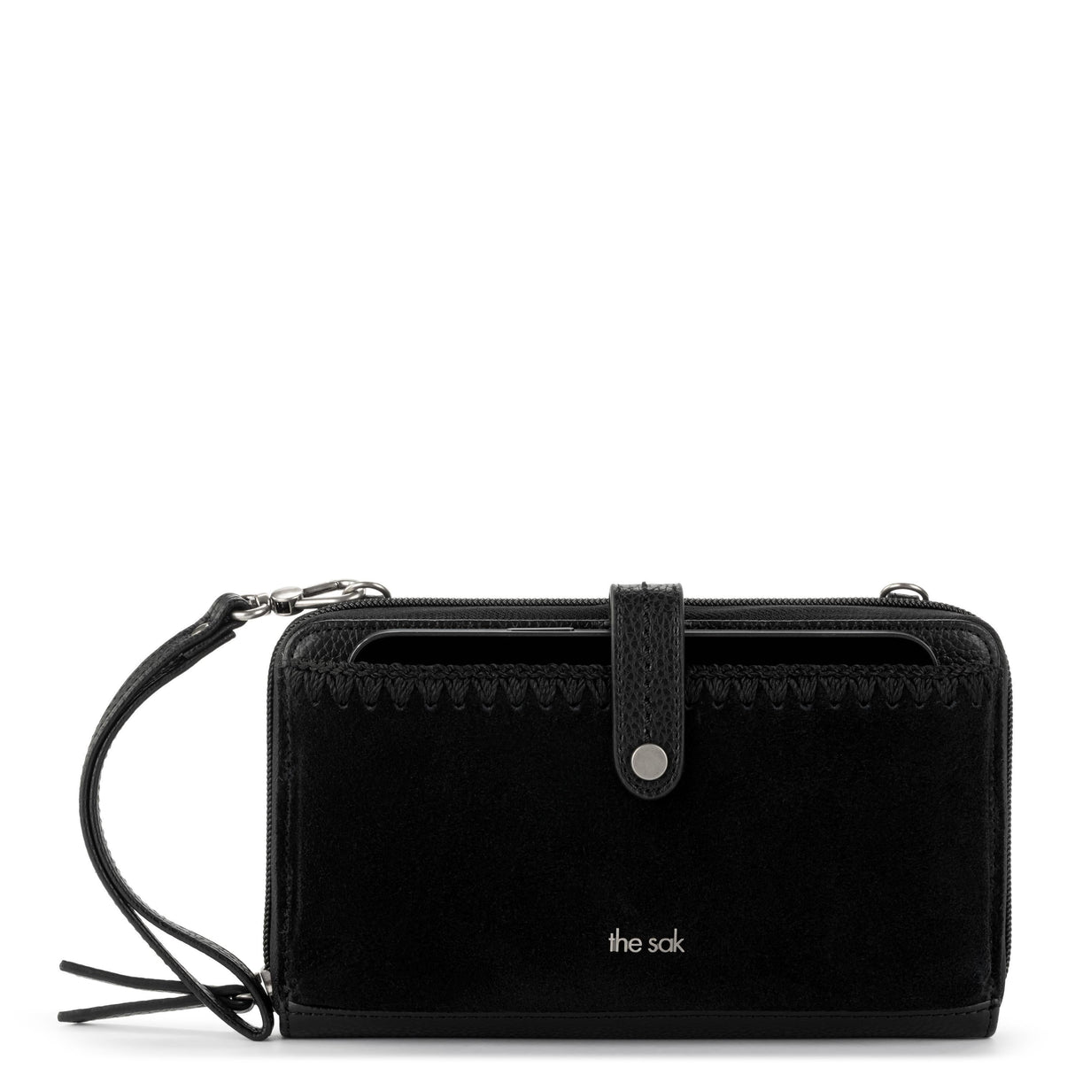 Iris Smartphone Wallet - Leather - Black Suede Block from The Sak