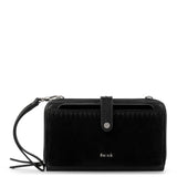 Iris Smartphone Wallet - Leather - Black Suede Block from The Sak