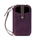 Silverlake Smartphone Wallet - Leather - Aubergine Suede from The Sak