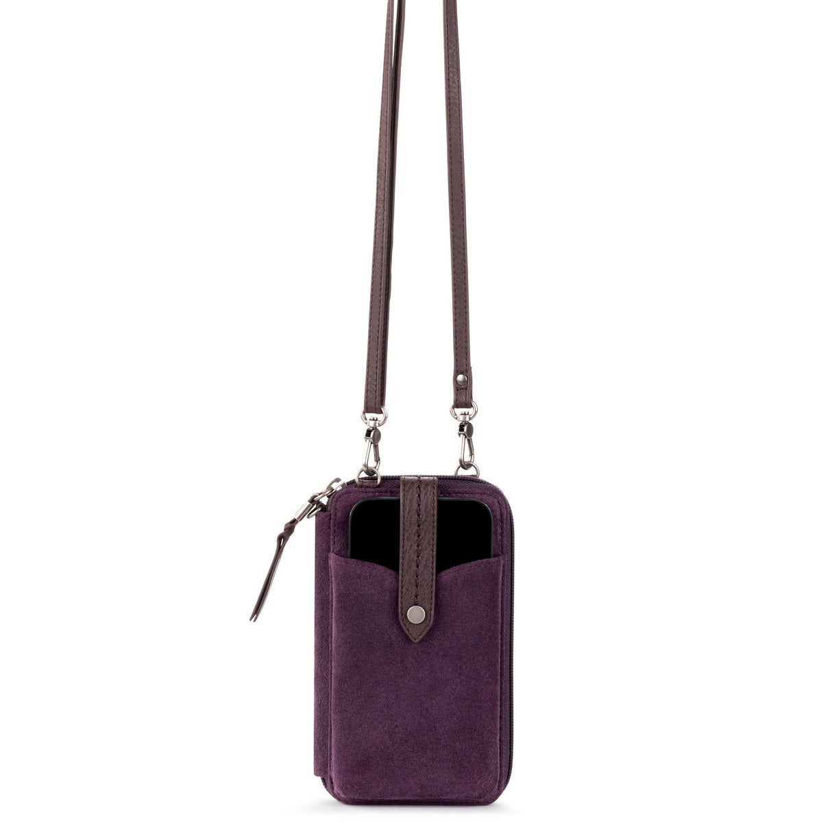 Silverlake Smartphone Wallet - Leather - Aubergine Suede from The Sak