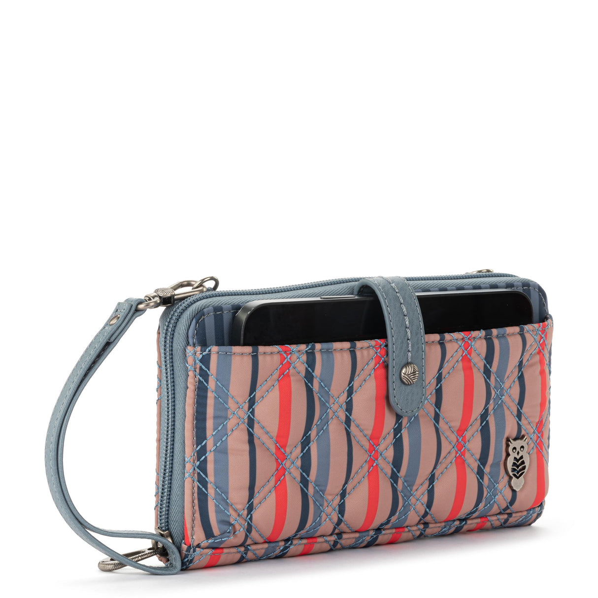 Smartphone Wallet - EcoTwill - Vintage Multi Stripe Diamond Quilted from The Sak
