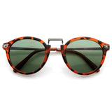 Vintage Steampunk Inspired Round Horned Rim Frame Sunglasses 8591 from zeroUV