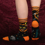 Vintage Black Cat Crew Socks from FootClothes