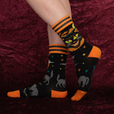 Vintage Black Cat Crew Socks from FootClothes