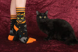 Vintage Black Cat Crew Socks from FootClothes