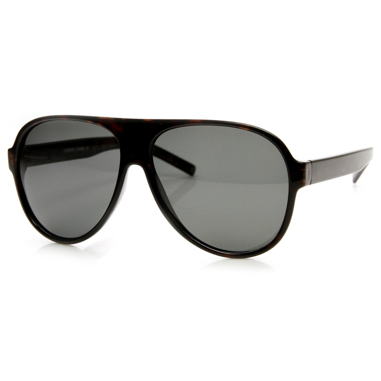 Mens 1980's Retro Polarized Lens Plastic Aviator Sunglasses 9322 from zeroUV