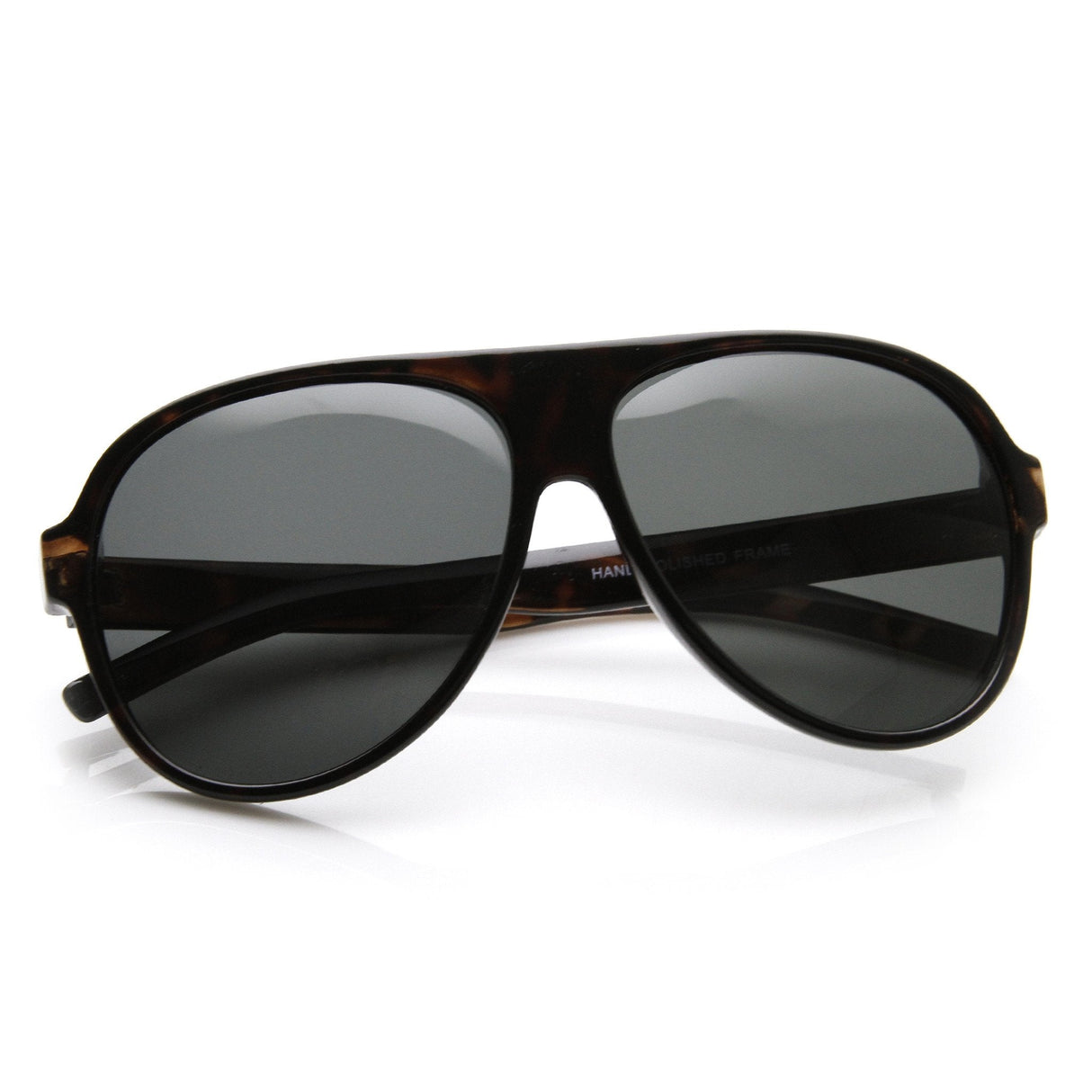 Mens 1980's Retro Polarized Lens Plastic Aviator Sunglasses 9322 from zeroUV