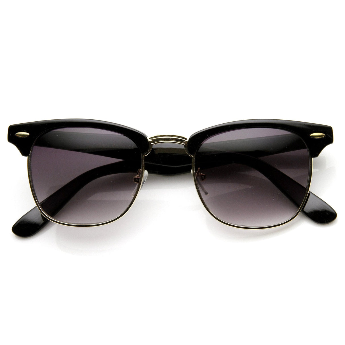 Indie Half Frame Horned Rim Vintage Inspired Sunglasses 2934 from zeroUV