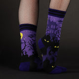 Haunted House Crew Socks from FootClothes