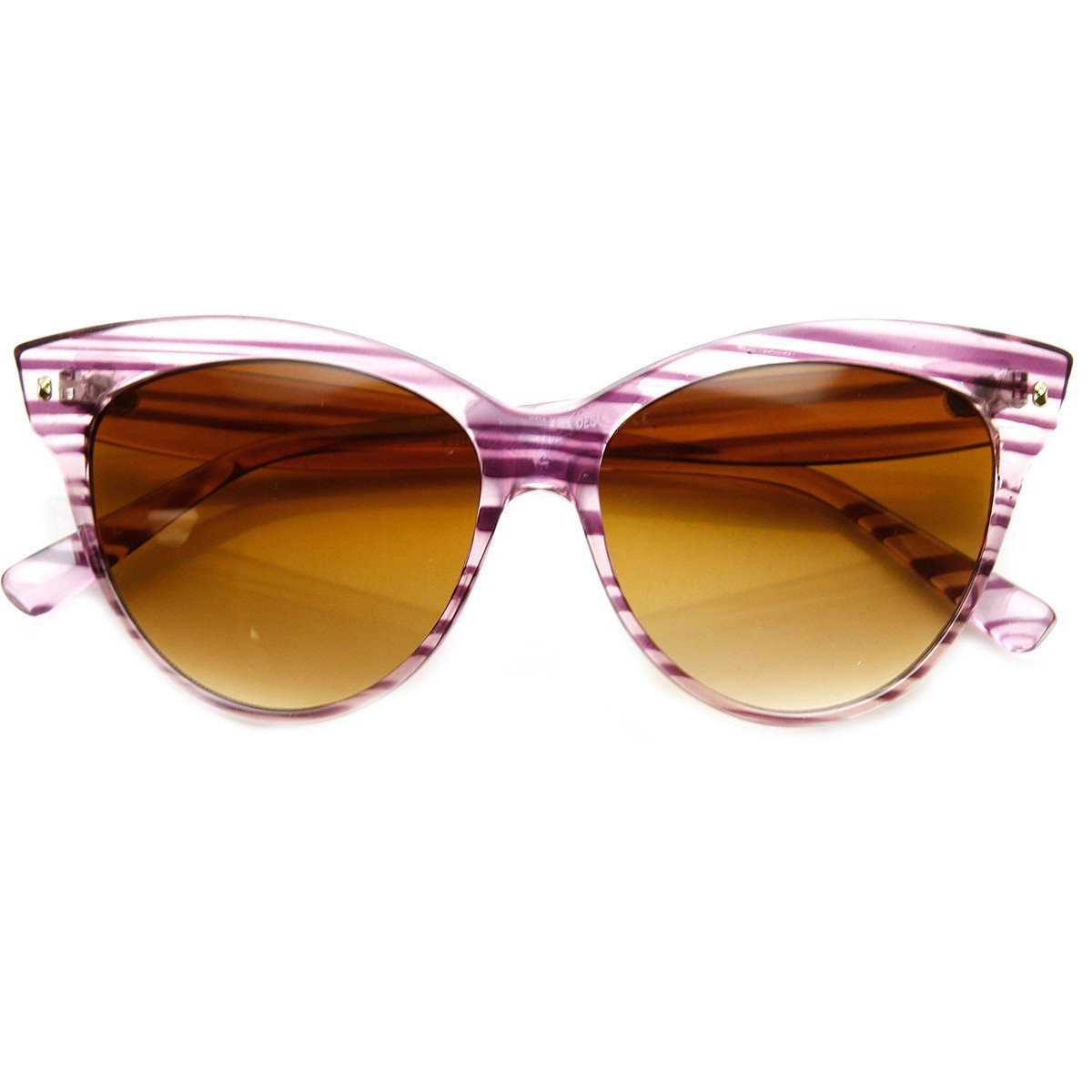 High Pointed Tip Inset Frame Oversize Cat Eye Sunglasses 8462 from zeroUV